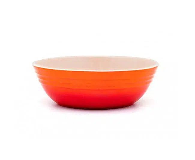 Bowl para Servir Oval Cerâmica Laranja 29cm Le Creuset