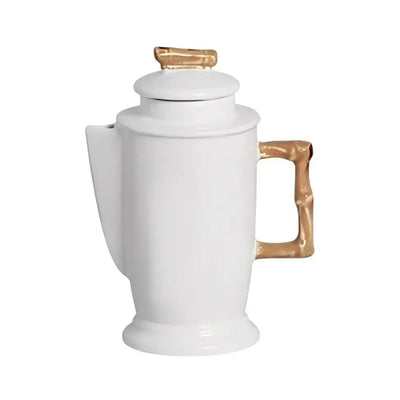 Bule Médio Cerâmica Bambu 600ml Scalla