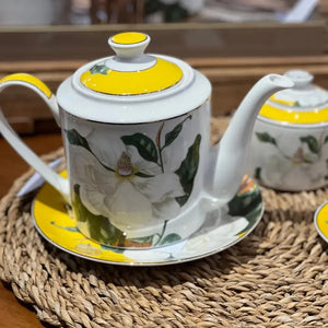 Bule de Chá New Bone China Blummen 1,150L L'Hermitage