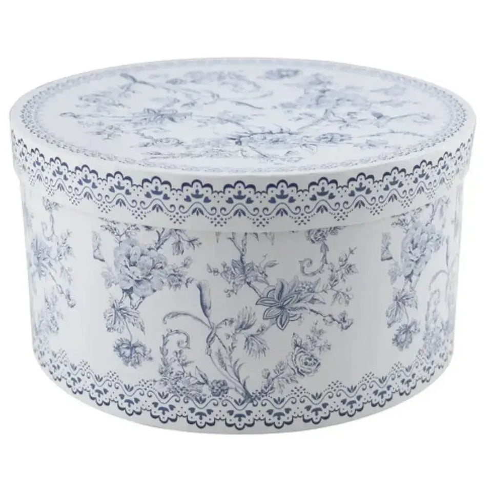 Bule de Chá com Pires New Bone China Hortênsia 750ml Azul L'Hermitage