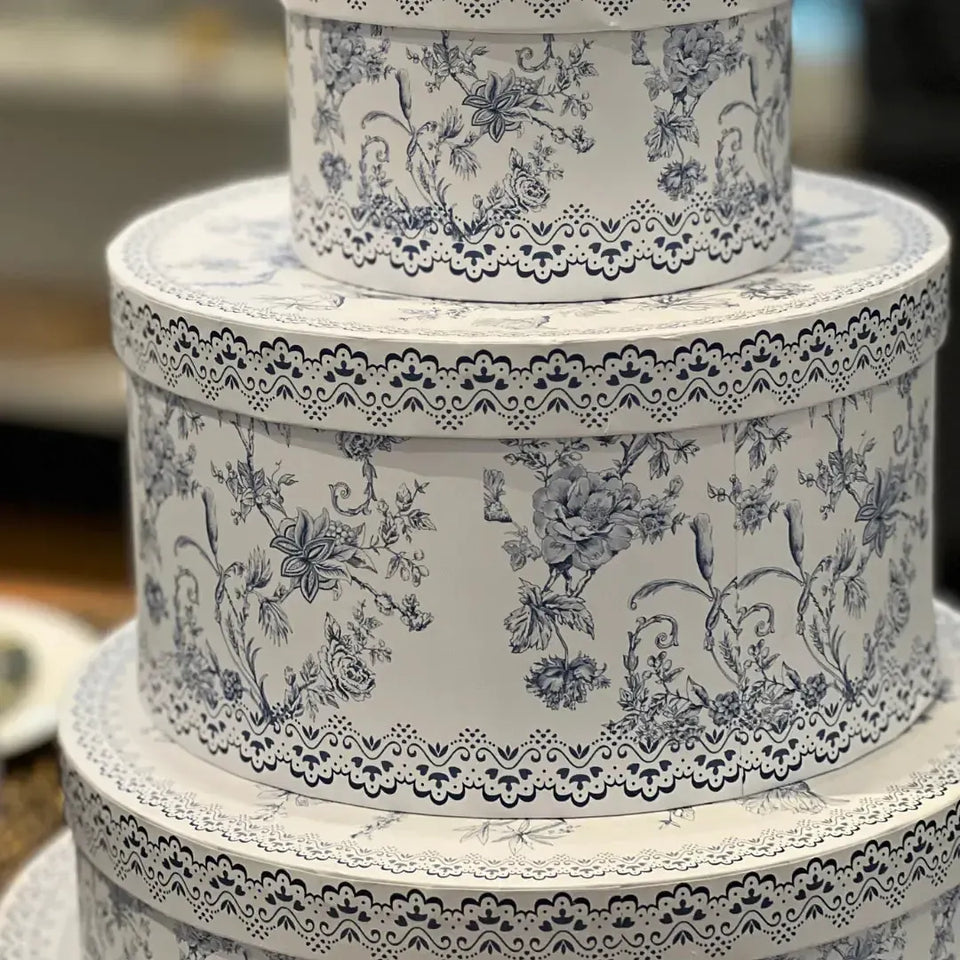 Bule de Chá com Pires New Bone China Hortênsia 750ml Azul L'Hermitage