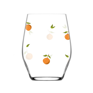 Jogo 6 Copos Sante Stemless Wine em Cristal Ecológico 455ml Laranja