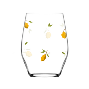 Jogo 6 Copos Sante Stemless Wine em Cristal Ecológico 455ml Limão