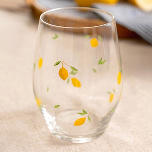 Jogo 6 Copos Sante Stemless Wine em Cristal Ecológico 455ml Limão