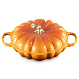 Caçarola Buffet Abóbora Halloween Signature Marronier com Pegador Dourado 2,5L 28cm Le Creuset