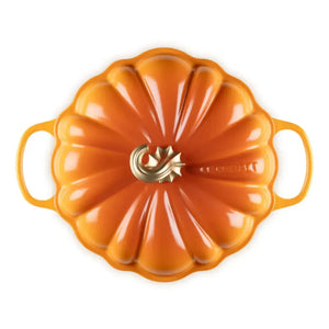 Caçarola Buffet Abóbora Halloween Signature Marronier com Pegador Dourado 2,5L 28cm Le Creuset