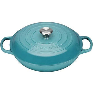 Caçarola Buffet Signature Azul Caribe 30cm 3,2L Le Creuset