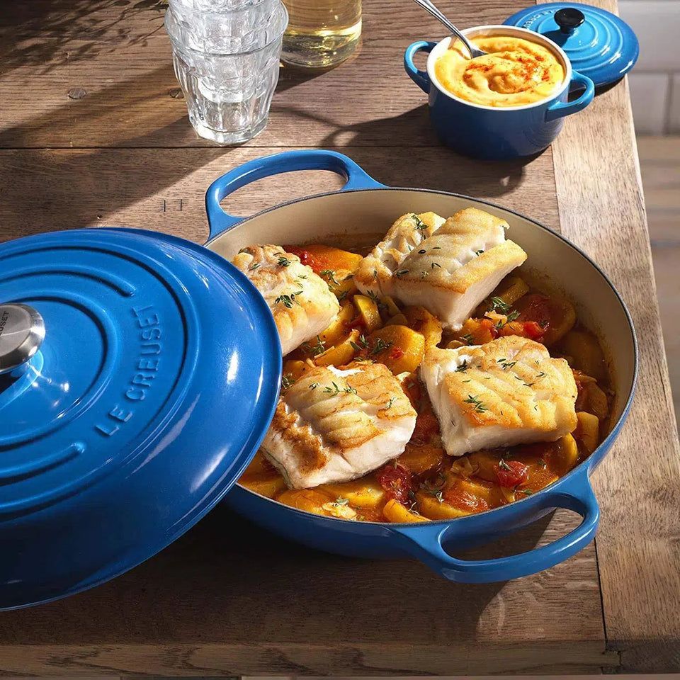 Caçarola Buffet Signature Azul Marseille 26cm 2,2L Le Creuset