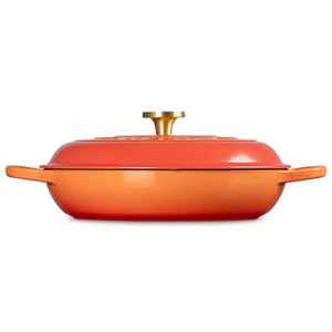 Caçarola Buffet Signature Flamme Dorée com Pegador Dourado 3,5L 30cm Le Creuset