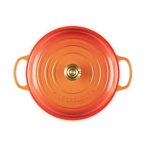 Caçarola Buffet Signature Flamme Dorée com Pegador Dourado 3,5L 30cm Le Creuset