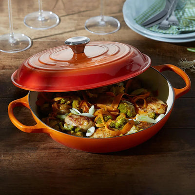 Caçarola Buffet Signature Laranja 3,2L 30cm Le Creuset