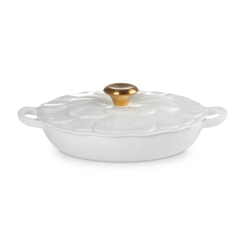 Caçarola Buffet Signature Petal Branco 2,2L 26cm Le Creuset