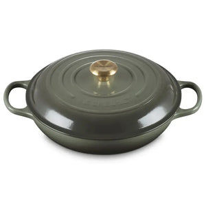 Caçarola Buffet Signature Thyme com Pegador Dourado 3,2L 30cm Le Creuset