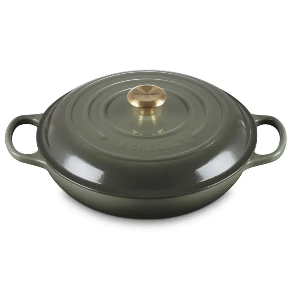 Caçarola Buffet Signature Thyme com Pegador Dourado 3,2L 30cm Le Creuset