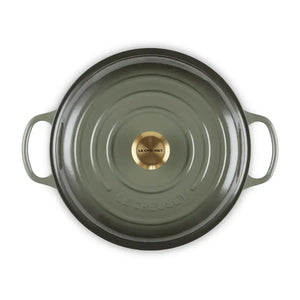 Caçarola Buffet Signature Thyme com Pegador Dourado 3,2L 30cm Le Creuset