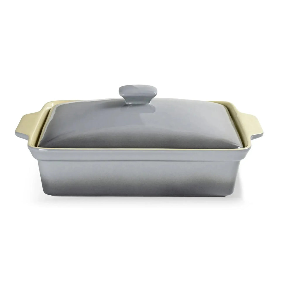 Caçarola Cerâmica Cinza Degradê 33x22x11,3cm Atmosfera