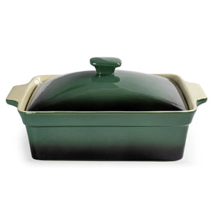 Caçarola Cerâmica Verde Degradê 36,2x25,5x15cm Atmosfera