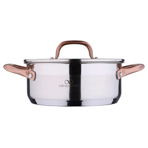 Caçarola com Tampa Cooper Infinity Chefs 20cm 2L Alumínio Forjado Bergner