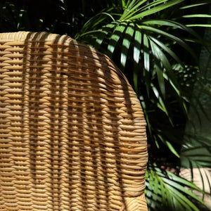 Cadeira Bistro Anyam Rattan Bahali 53x58x92cm