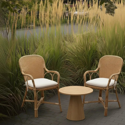 Cadeira Bistro Anyam Rattan Bahali 53x58x92cm