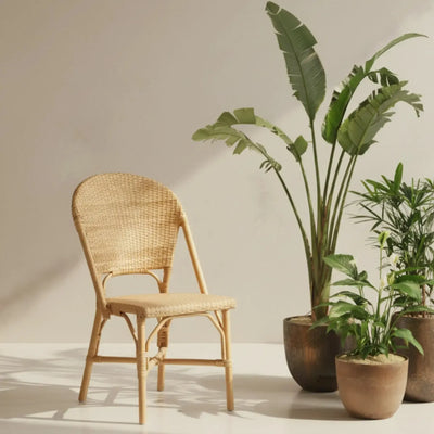 Cadeira Bistro Mondola Rattan Bahali 46x51x89cm