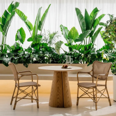 Cadeira Bistro Tohiti Rattan Bahali 53x58x92cm