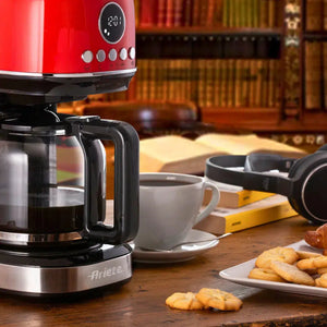 Cafeteira Americana Moderna Vermelha 15 Xícaras 220V 900W Ariete