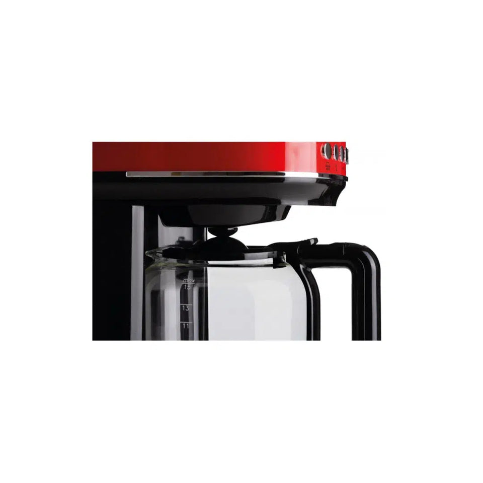 Cafeteira Americana Moderna Vermelha 15 Xícaras 220V 900W Ariete
