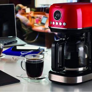 Cafeteira Americana Moderna Vermelha 15 Xícaras 220V 900W Ariete