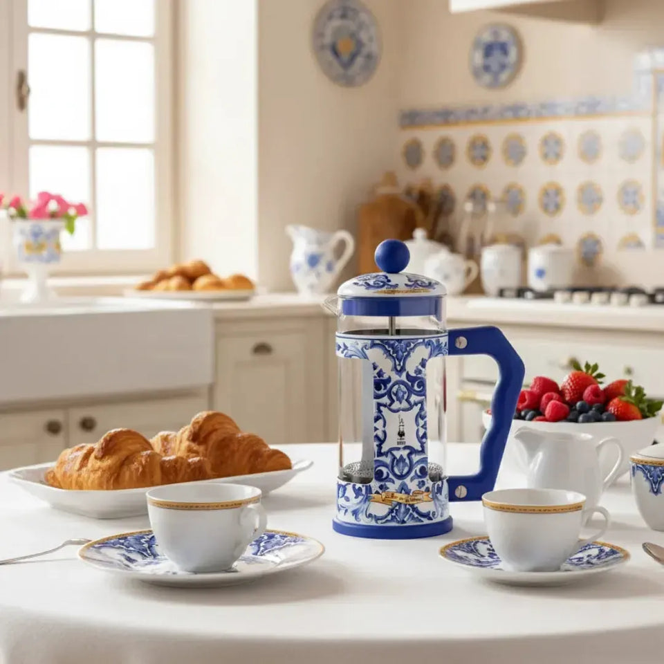 Cafeteira French Press 1L Dolce & Gabbana Blue Bialetti