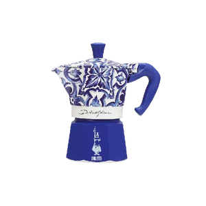 Cafeteira Moka Express Serve 3 Xícaras Dolce & Gabbana Blue Bialetti