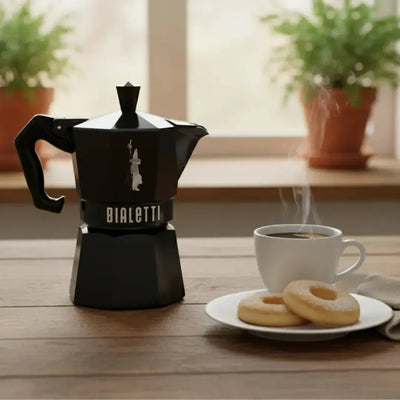 Cafeteira Moka Express Serve 3 Xícaras Exclusive Preto Bialetti