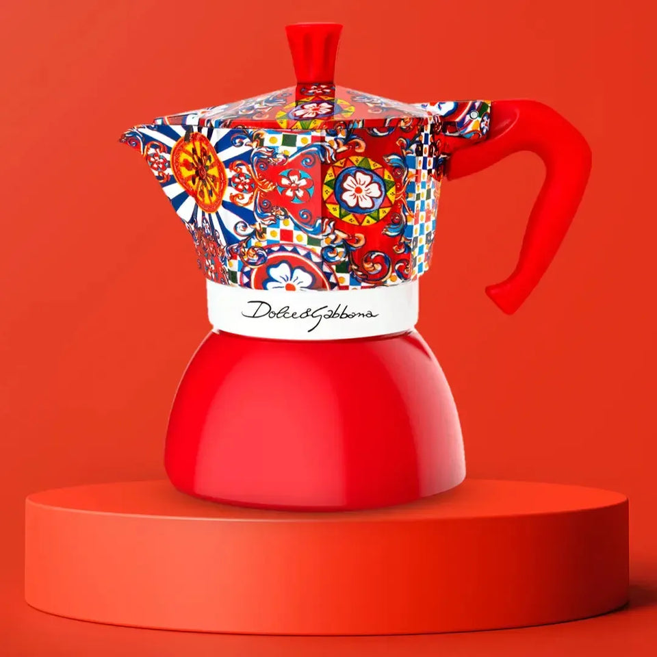 Cafeteira Moka Express Serve 4 Xícaras Dolce & Gabbana Bialetti