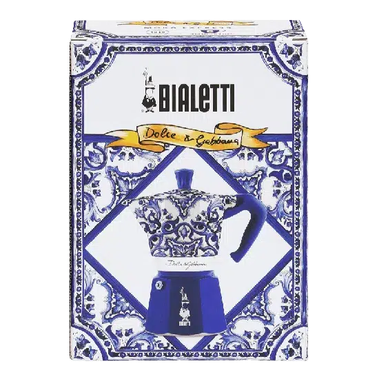 Cafeteira Moka Express Serve 6 Xícaras Dolce & Gabbana Blue Bialetti