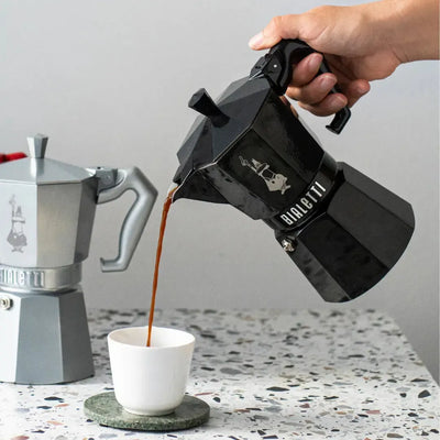 Cafeteira Moka Express Serve 6 Xícaras Exclusive Preto Bialetti