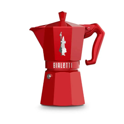 Cafeteira Moka Express Serve 6 Xícaras Exclusive Vermelha Bialetti