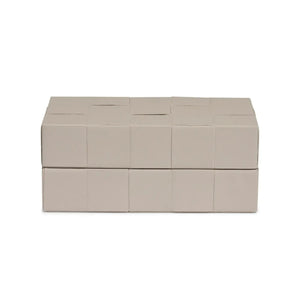 Caixa em MDF com Revestimento PU Interno Aveludado Cinza 4x10x6cm Mart