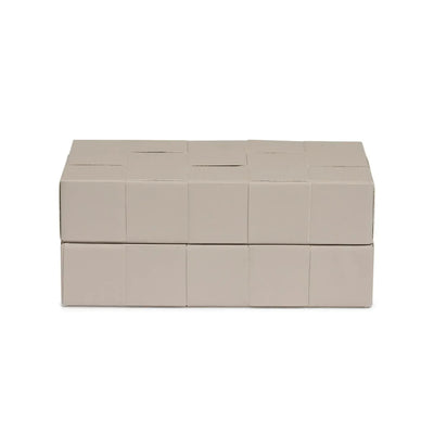 Caixa em MDF com Revestimento PU Interno Aveludado Cinza 4x10x6cm Mart