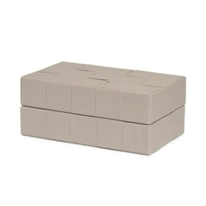 Caixa em MDF com Revestimento PU Interno Aveludado Cinza 4x10x6cm Mart
