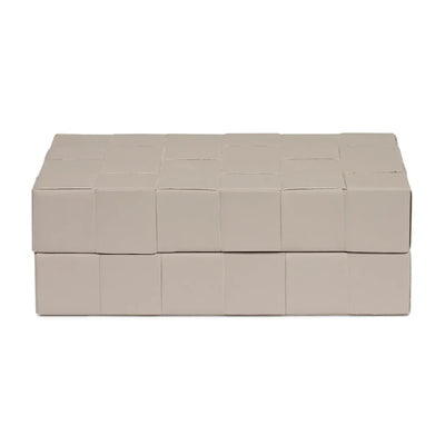 Caixa em MDF com Revestimento PU Interno Aveludado Cinza 4x12x8cm Mart