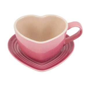 Caneca Cerâmica Coração Rose Quartz 220ml Le Creuset