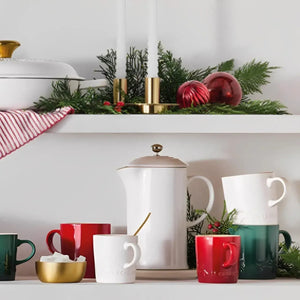 Caneca Cerâmica Holly Branca 200ml Le Creuset