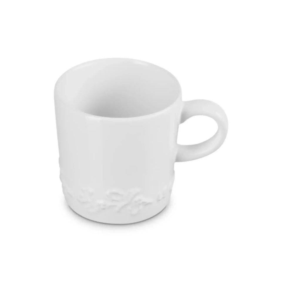 Caneca Cerâmica Holly Branca 200ml Le Creuset