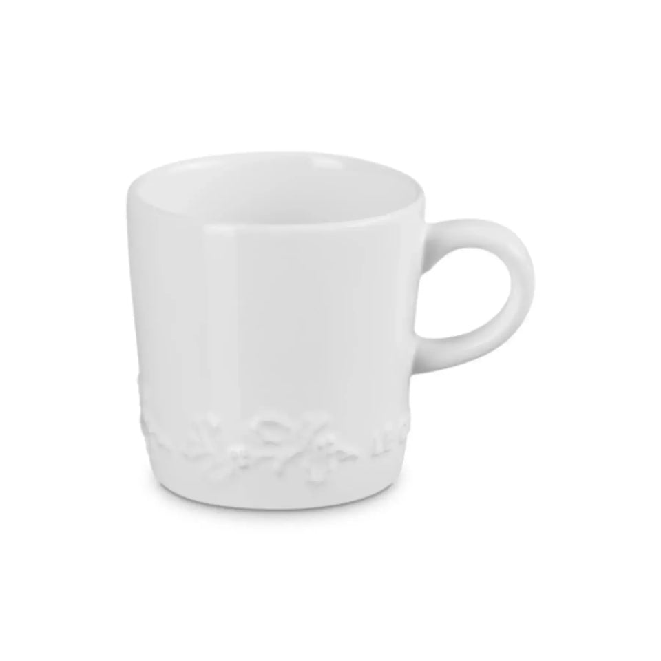 Caneca Cerâmica Holly Branca 200ml Le Creuset
