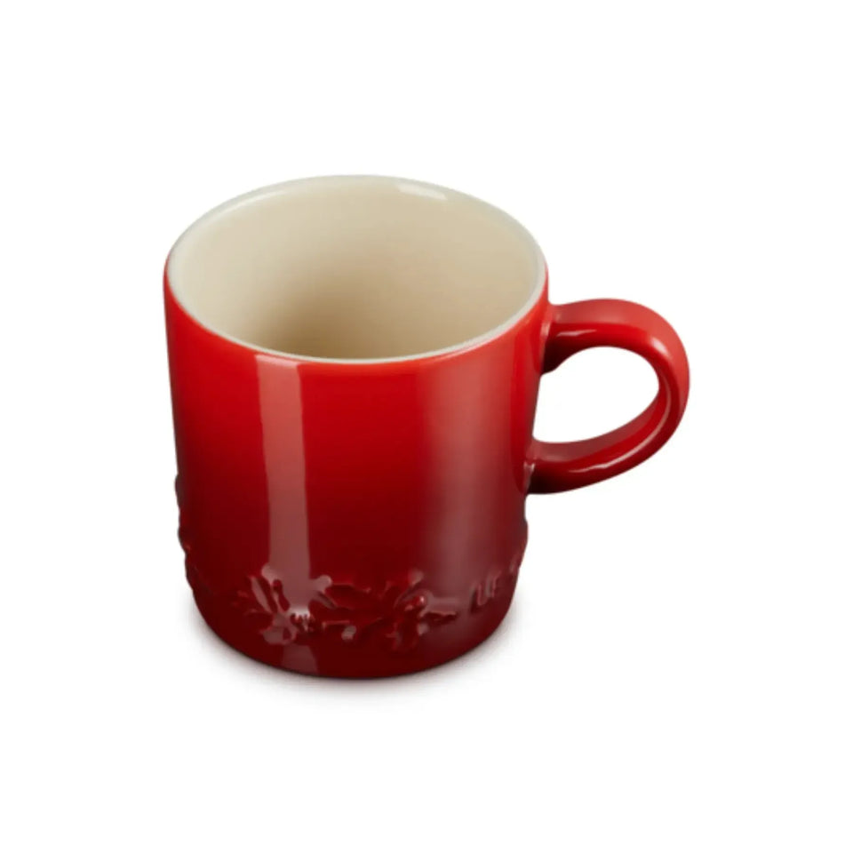 Caneca Cerâmica Holly Vermelha 200ml Le Creuset