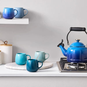 Caneca Cerâmica Sphere Azul Caribe 320ml Le Creuset