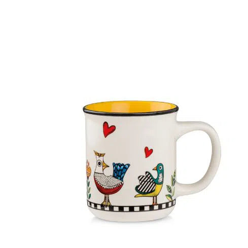 Caneca Mug Cocoricó Amarela 380ml Egan