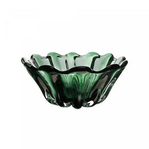 Centro de Mesa Decorativo de Vidro Italy Murano Verde 25x11cm