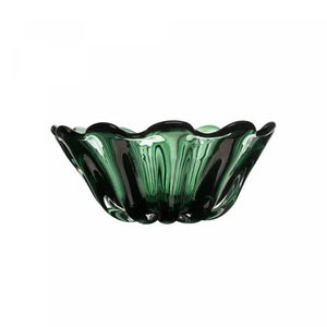 Centro de Mesa Decorativo de Vidro Italy Murano Verde 25x11cm