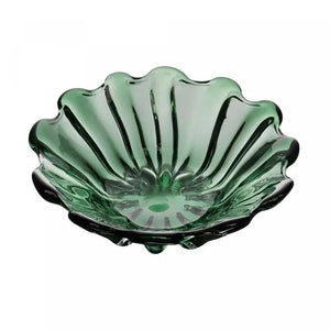 Centro de Mesa Decorativo de Vidro Italy Murano Verde 32x13cm